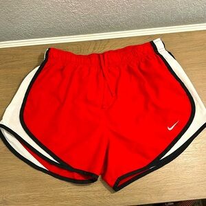 Red Running Nike Temp Shorts, Size medium, great condition!!